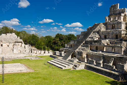 Famous Mayan city Edzna near by Campeche, Mexico photo