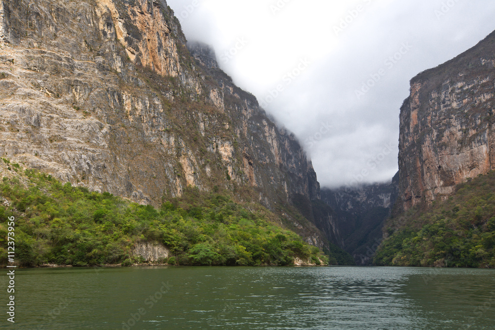 Famous canyon Sumidero in Mexico
