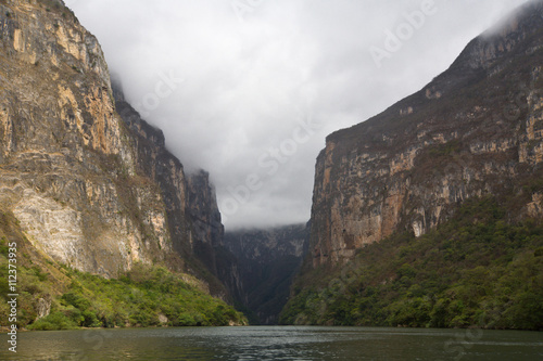 Famous canyon Sumidero in Mexico