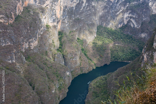 Famous canyon Sumidero in Mexico