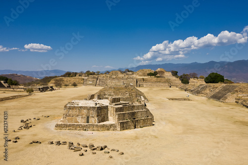 Monte Alban - the ruins of the Zapotec civilization in Oaxaca  Mexico