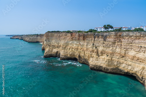 Praia do Vale de Centianes - beautiful beach of Algarve in Portugal photo