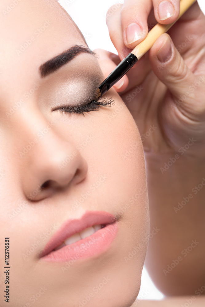 Makeup.  Eye shadow brush
