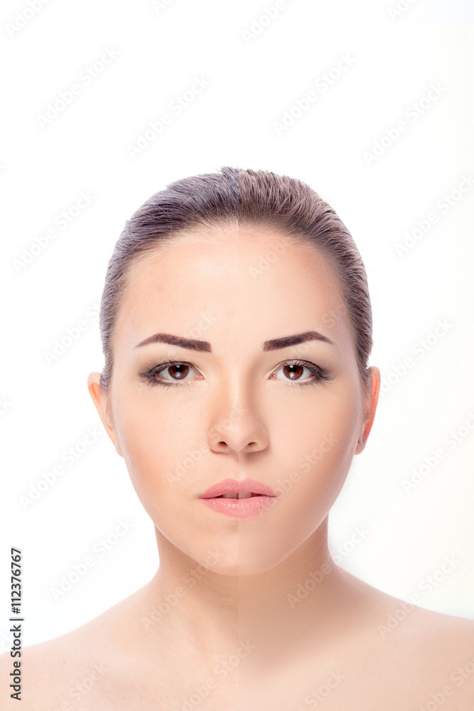 woman, before and after retouch woman, before and after retouch