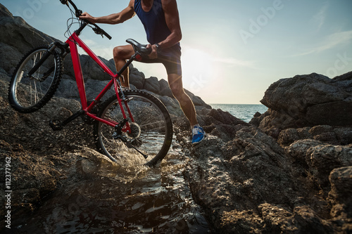 Wallpaper Mural Man with bicycle Torontodigital.ca