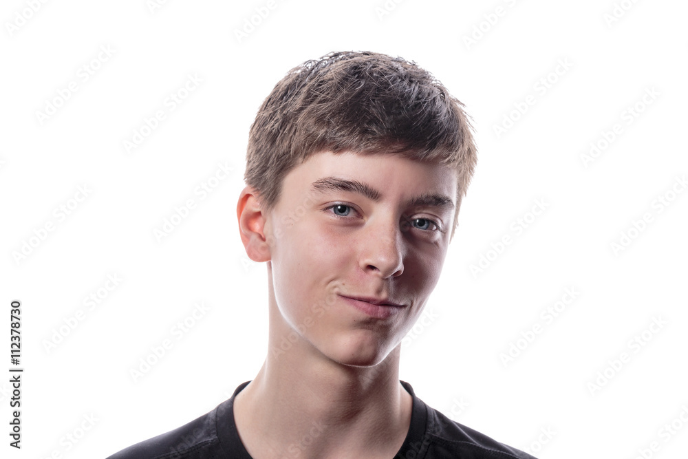 Obraz premium studio portrait of a beautiful teenage boy