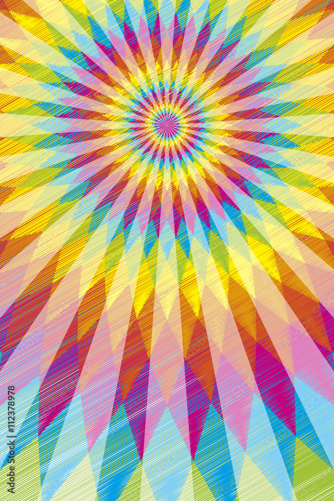 Background Wallpaper Vector Illustration Design Free Free Size Charge Free Colorful Color Rainbow Show Business Entertainment Party Image 背景素材壁紙 虹色 レインボー カラフル エスニック柄 ラテン系 情熱 パッション 太陽 光 真夏 Stock Vector