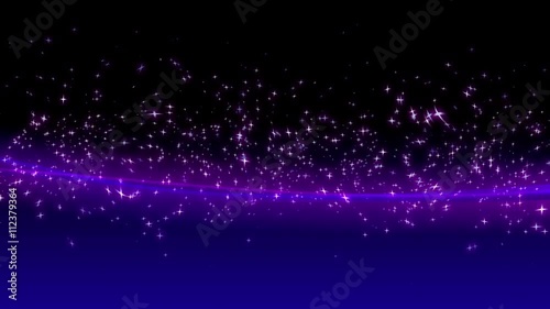 Background flying blue and magenta particles