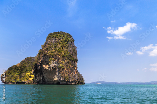  andaman sea with limestone rock at railay beach  krabi Thailand © Soonthorn