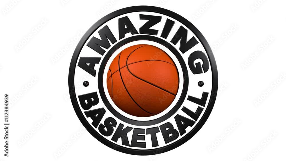 Amazing Basketball circular design with white background Amazing Basketball circular design with white background
