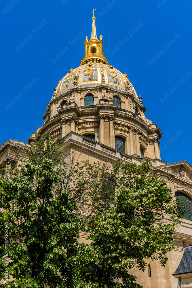 Les Invalides (National Residence of Invalids) in Paris, France.
