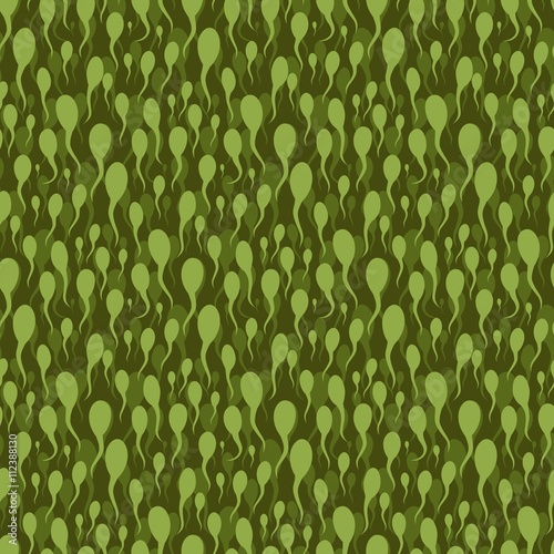 Seamless background with tadpoles.