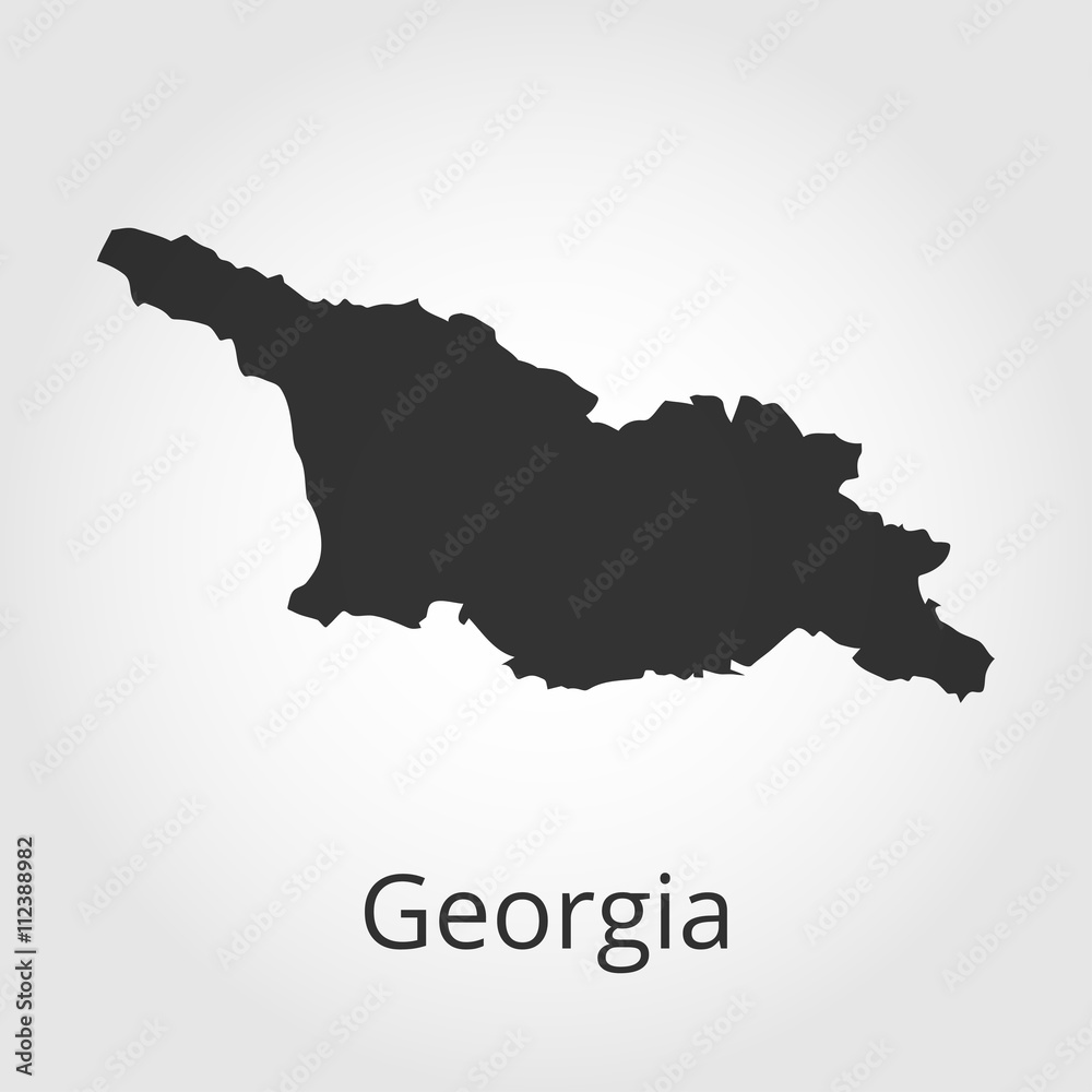 Obraz premium Georgia map icon. Vector illustration.