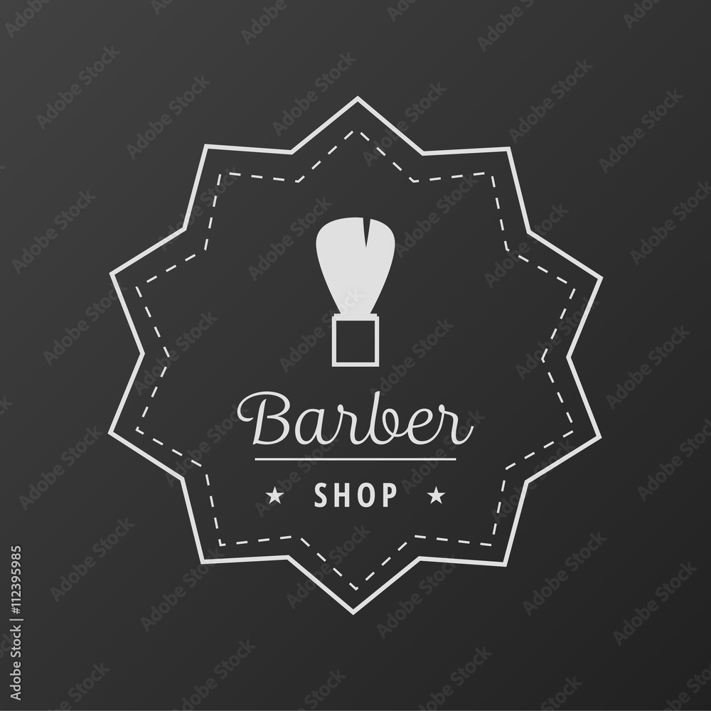 Barber Shop Logo Shaving Brush Barber Shop Logo Shaving Brush