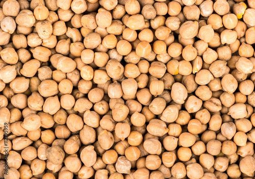 Background of dried chickpeas