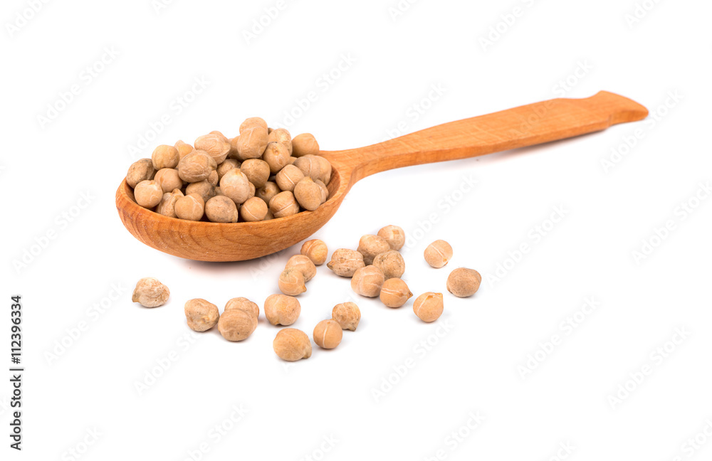 Chickpeas in a spoon Chickpeas in a spoon