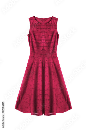 Red dress isolated