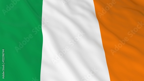 Irish Flag HD Background - Flag of Ireland 3D Illustration