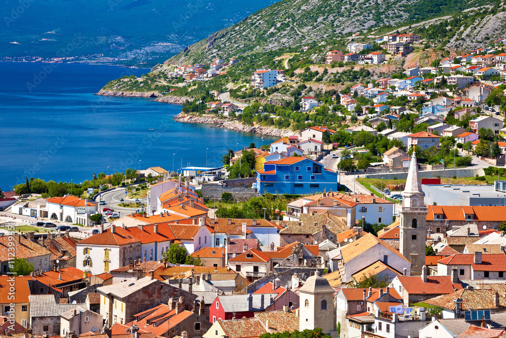 Town of Senj architecture and coast