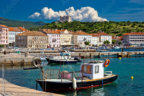 Senj idyllic mediterranean waterfront view