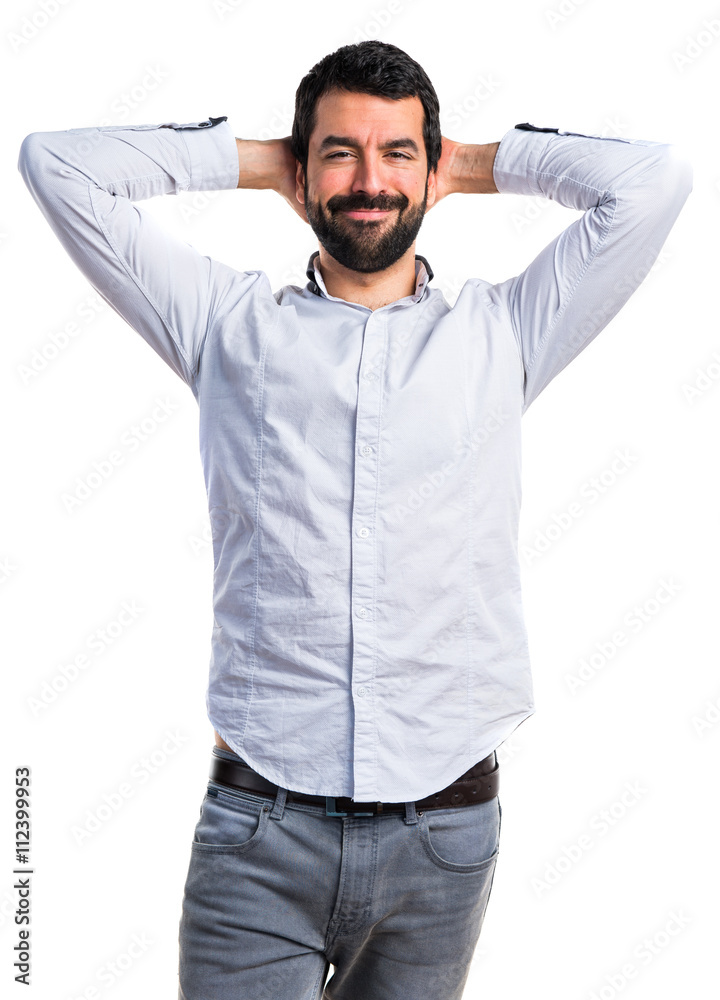 Man proud of himself Man proud of himself