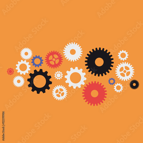 .Vector abstract gears background