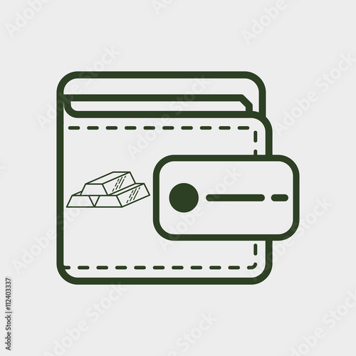 Money design. Financial item icon. Isolated illustration