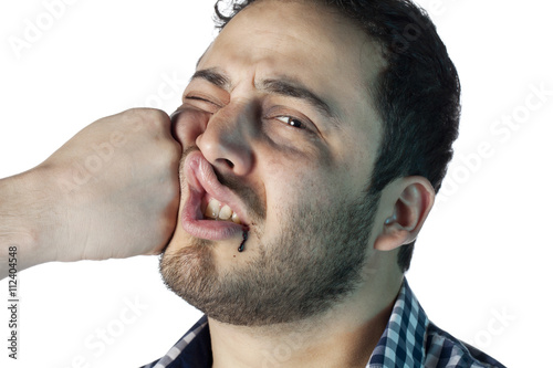  man being punched