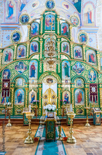 Картината върху платно The iconostasis of the Church of the Holy Trinity Monastery Gust