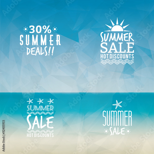 summer sale labels