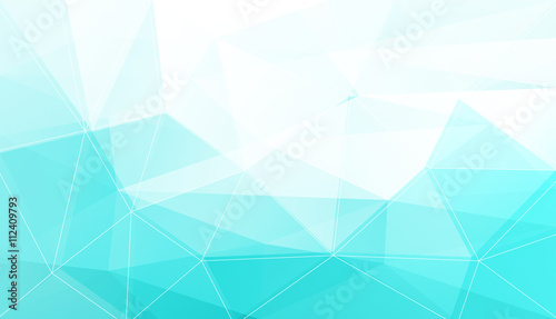 Abstract light blue polygon...