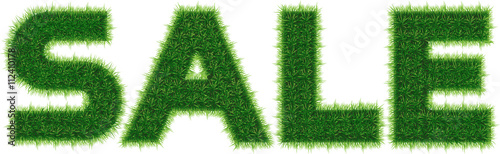 Grass letters SALE