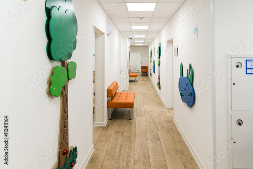 Children's Medical Center with educational games on walls