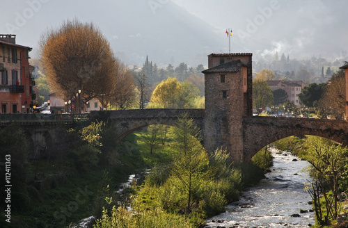 Old bridge in Sospel. France photo