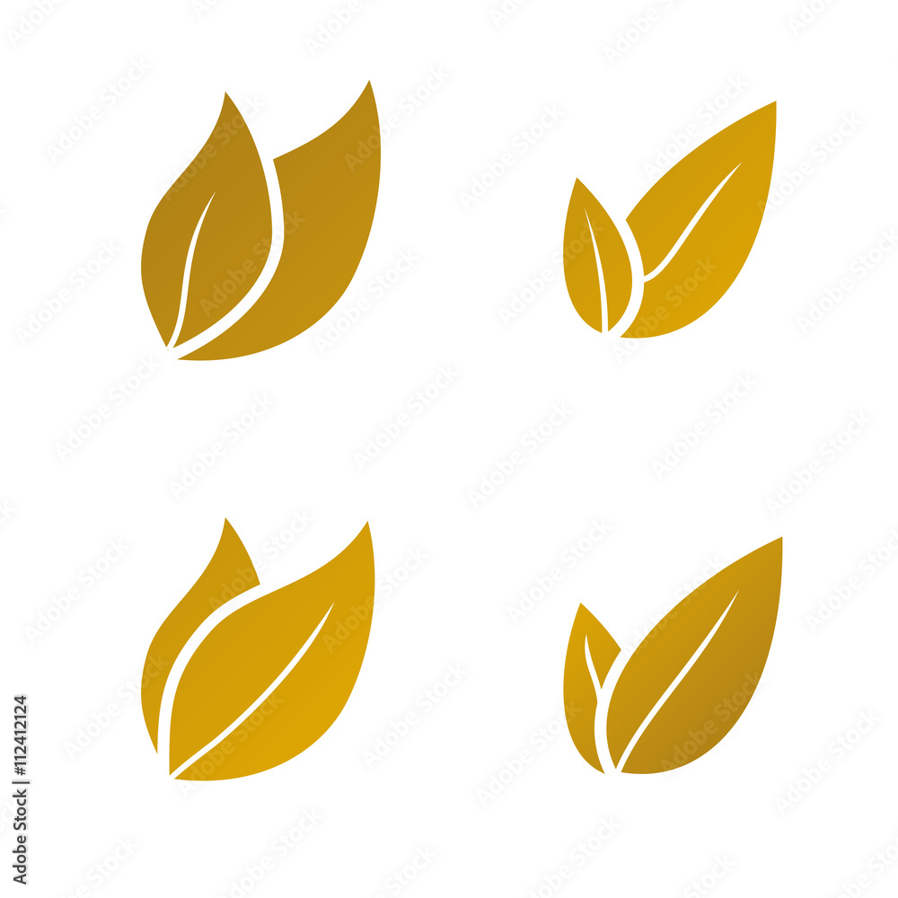 gold Leaf icon set
