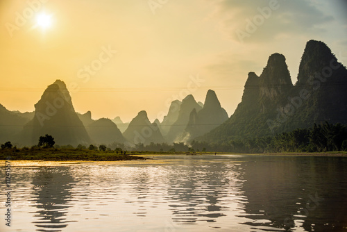 Lijiang und Karstberge in Guilin, China