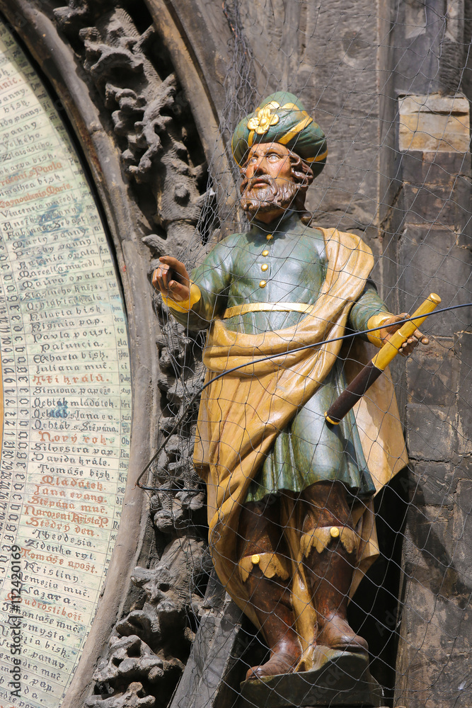 Obraz premium Statue of an astronomer in Prague