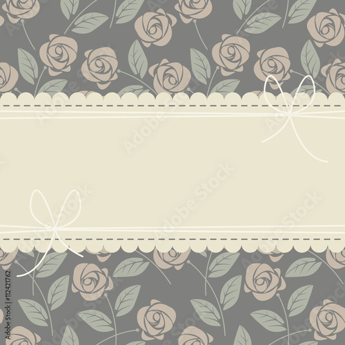 Perfect lace frame with stylish roses