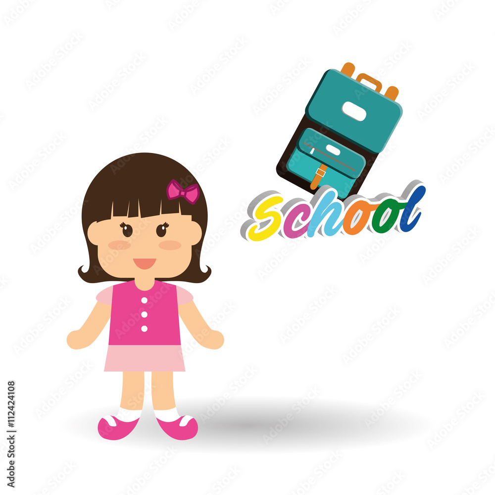 Education design. school icon. isolated illustration , vector