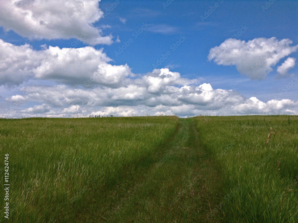 Obraz premium path to the clouds