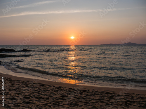 Sunset on beach