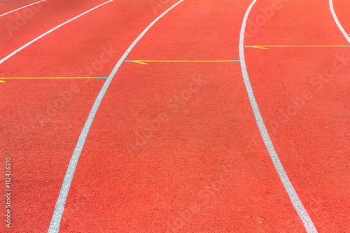 Running track texture. Running track background. Red running track.