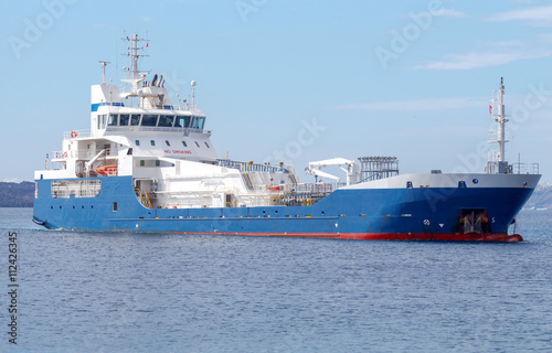 Ship tanker in the Mediterranean Sea.