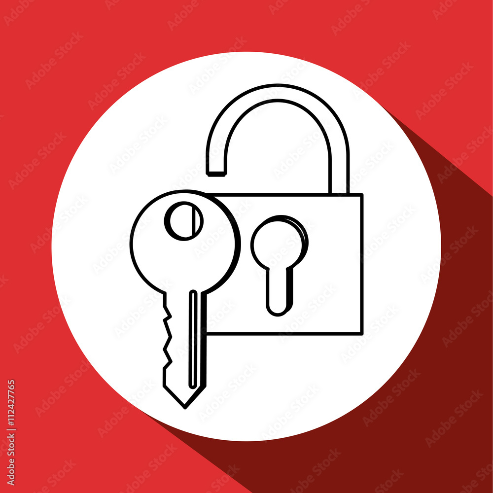 Security system design. protection icon. isolated illustration, vector Security system design. protection icon. isolated illustration, vector