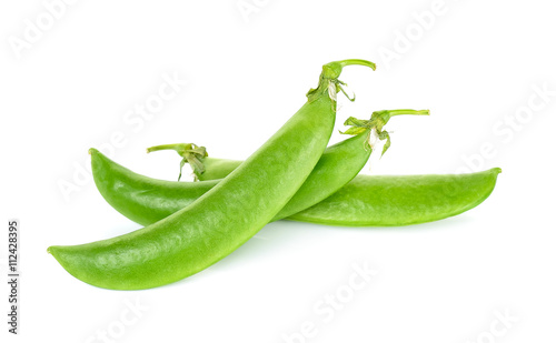 green pea isolated on the white background