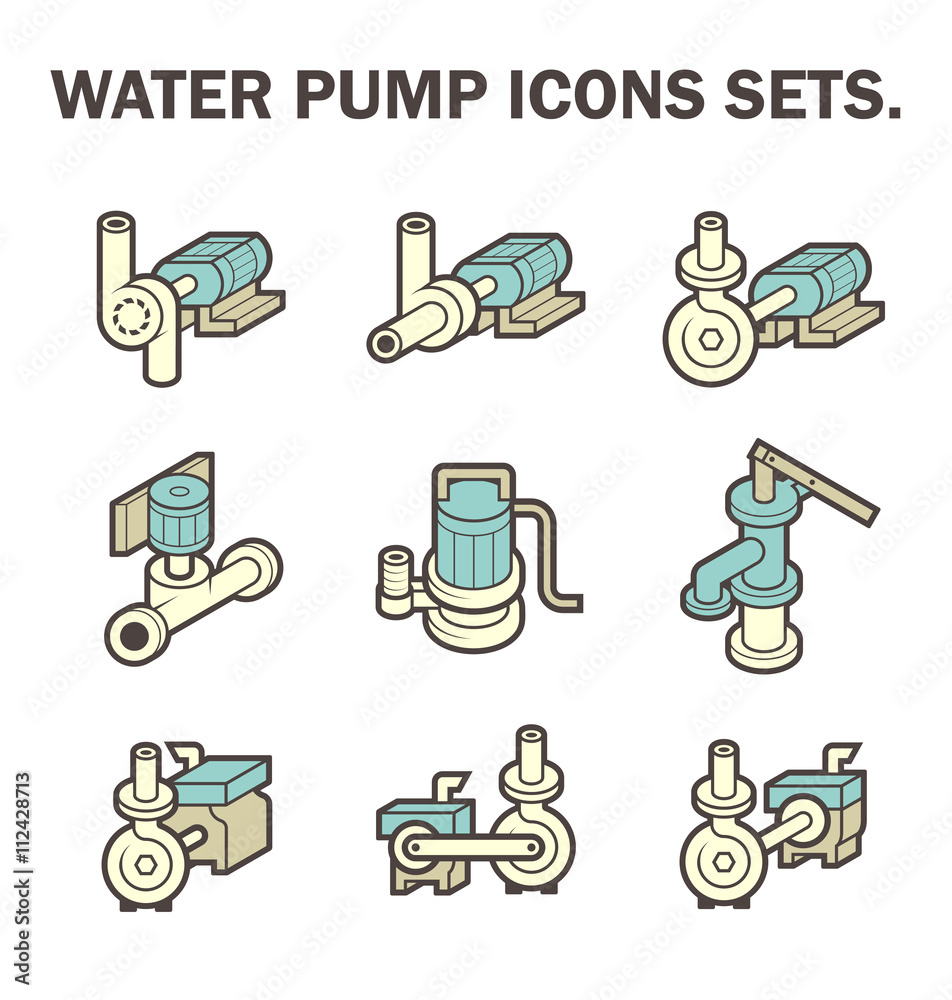 Water pump vector Water pump vector