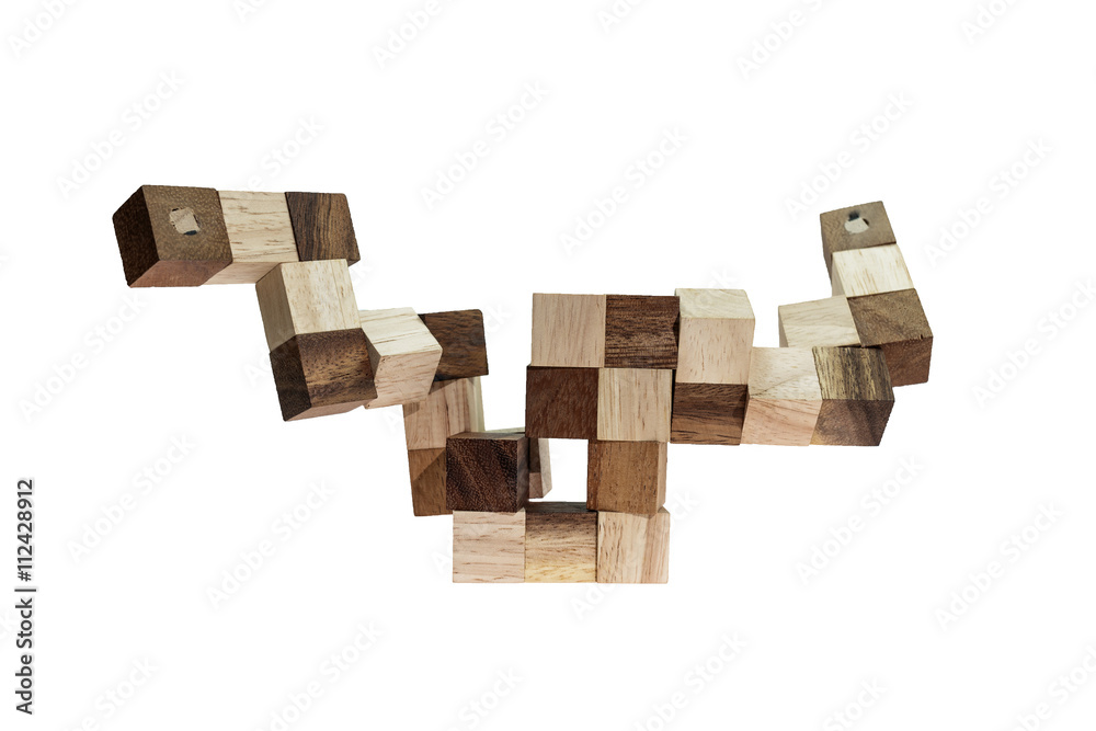 Abstract wood block toy Abstract wood block toy
