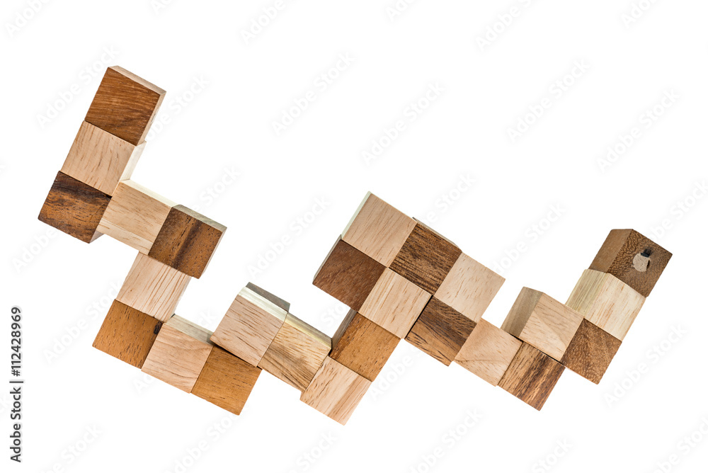 Put idea in wood blocks Put idea in wood blocks