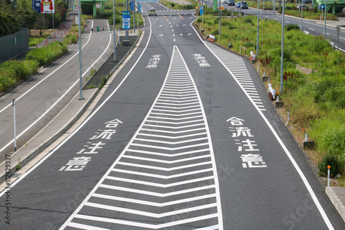 道路の合流