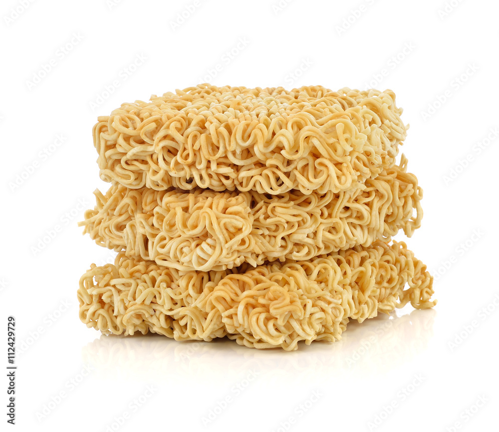 Instant noodles isolated on white background Instant noodles isolated on white background